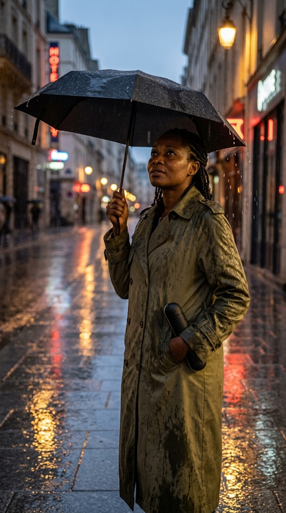 Mini parapluie de voyage anti-UV avec étui
